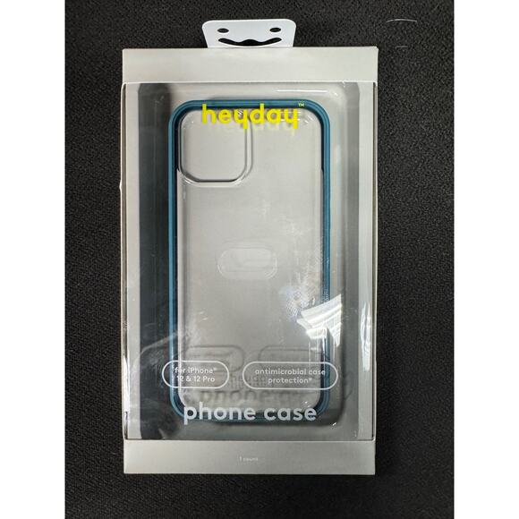 New Heyday Apple iPhone 12/iPhone 12 Pro Bumper Case Bright Teal - Picture 1 of 2